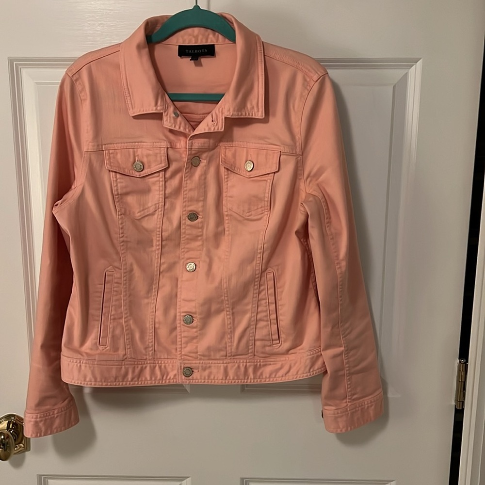 Talbots 2-for price of one, jacket & skirt. It’s a coral color, not bright pink